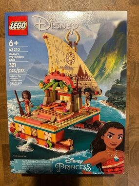 LEGO 43210 Disney Moana's Wayfinding Boat Kids Building Toy - Multicolor New